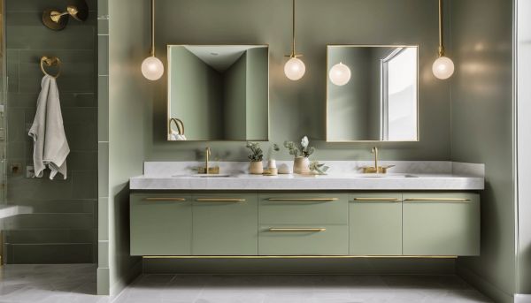 Transformez votre salle de bain avec un meuble vert sauge design